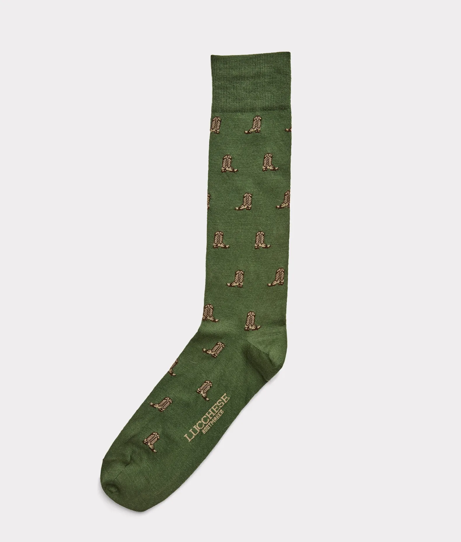 Lucchese Socks*Boot Print Dress Socks