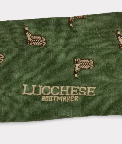 Lucchese Socks*Boot Print Dress Socks