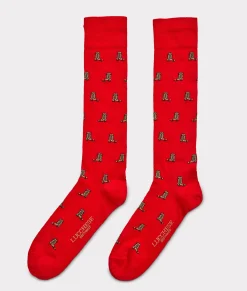 Lucchese Socks*Boot Print Dress Socks