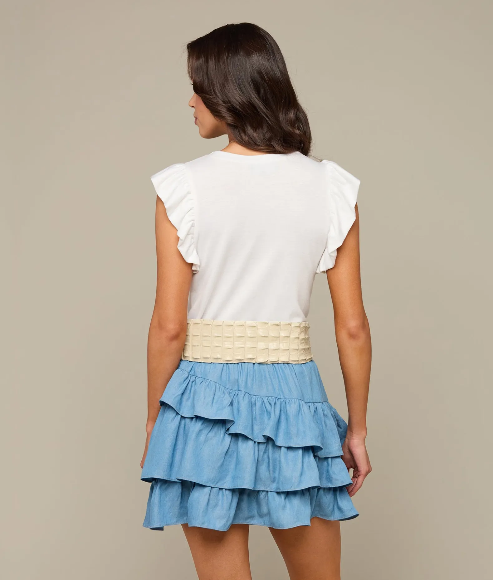 Women Lucchese Bottoms*Cora Diagonal Ruffle Skirt