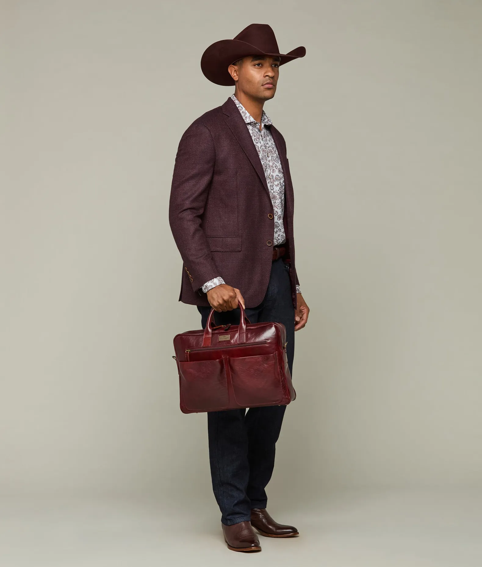 Lucchese Travel*Cosimo Briefcase