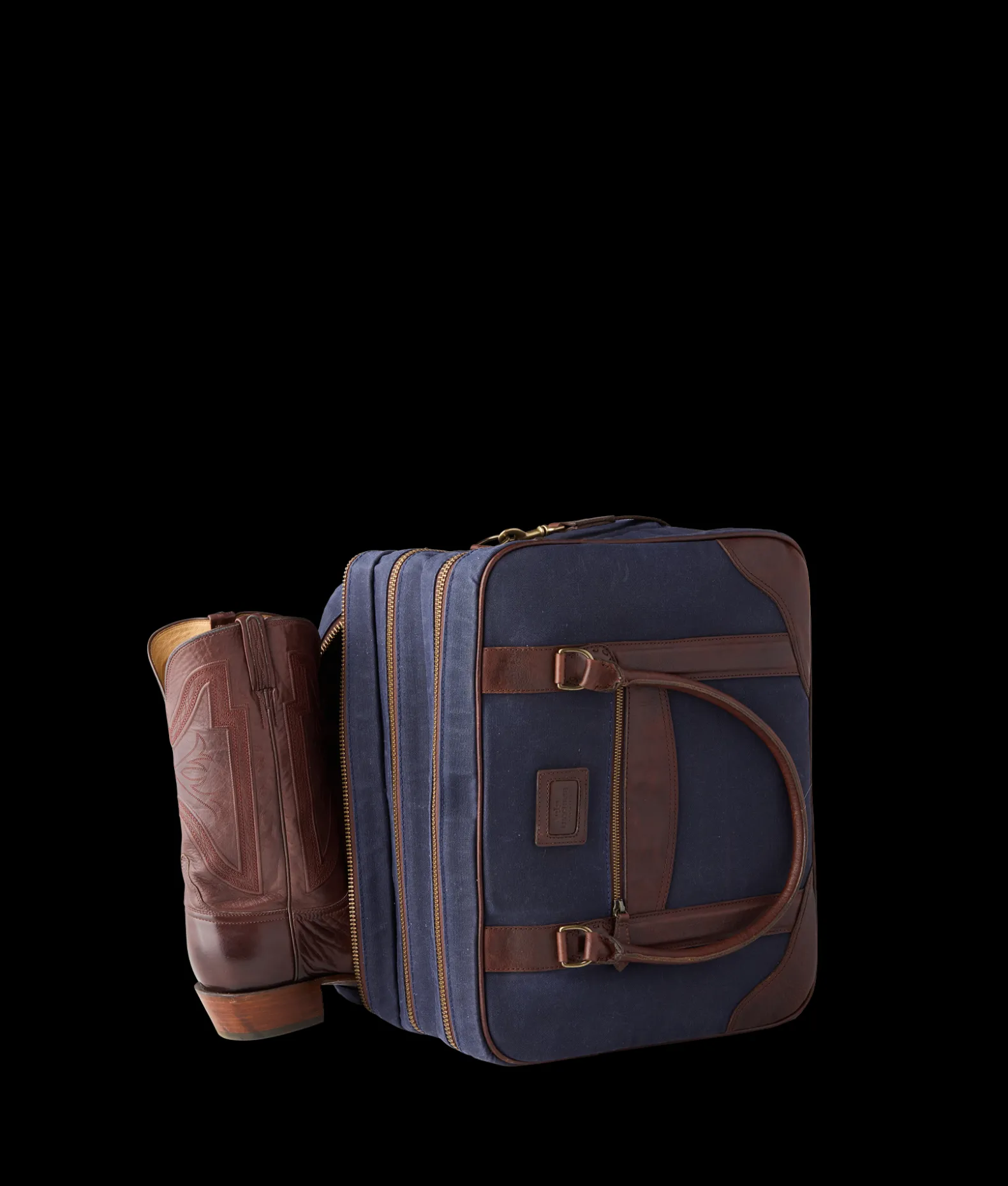 Women Lucchese Travel|Travel*Everyday Waxed Canvas Cowboy Bag