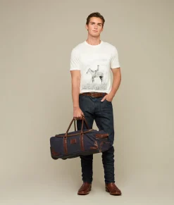 Women Lucchese Travel|Travel*Everyday Waxed Canvas Rolling Duffle