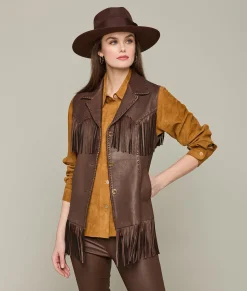 Women Lucchese Outerwear*Fringe Vest