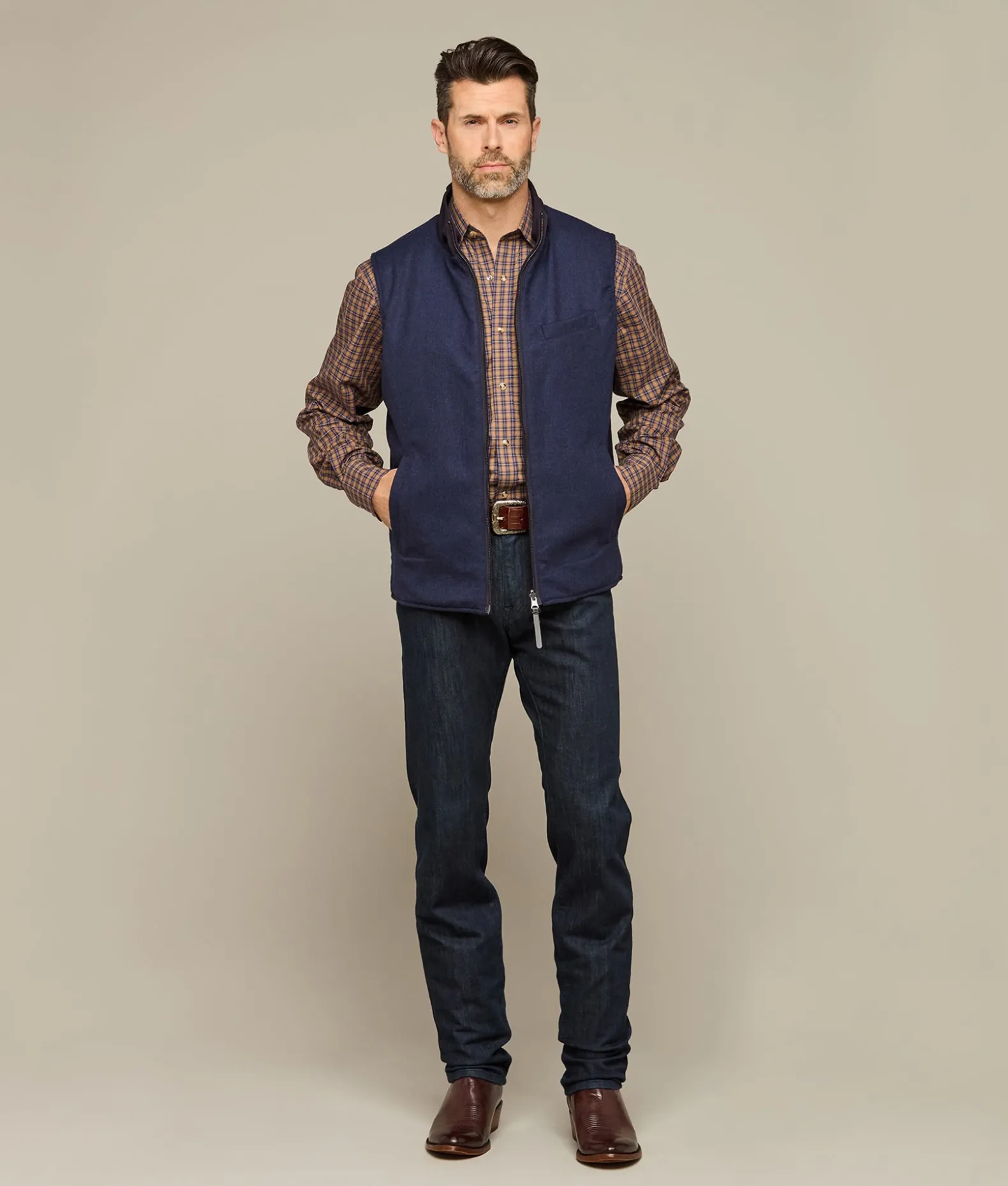 Lucchese Outerwear*Gilroy Reversible Vest