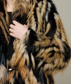Women Lucchese Furs|Outerwear*Knitted Raccoon Fringe Jacket