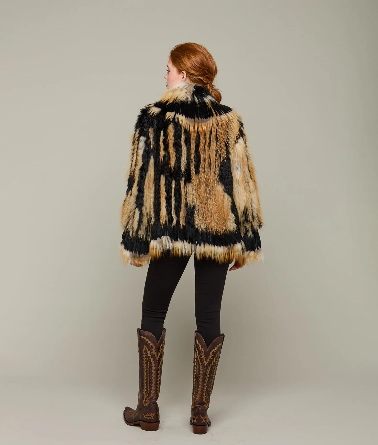 Women Lucchese Furs|Outerwear*Knitted Raccoon Fringe Jacket