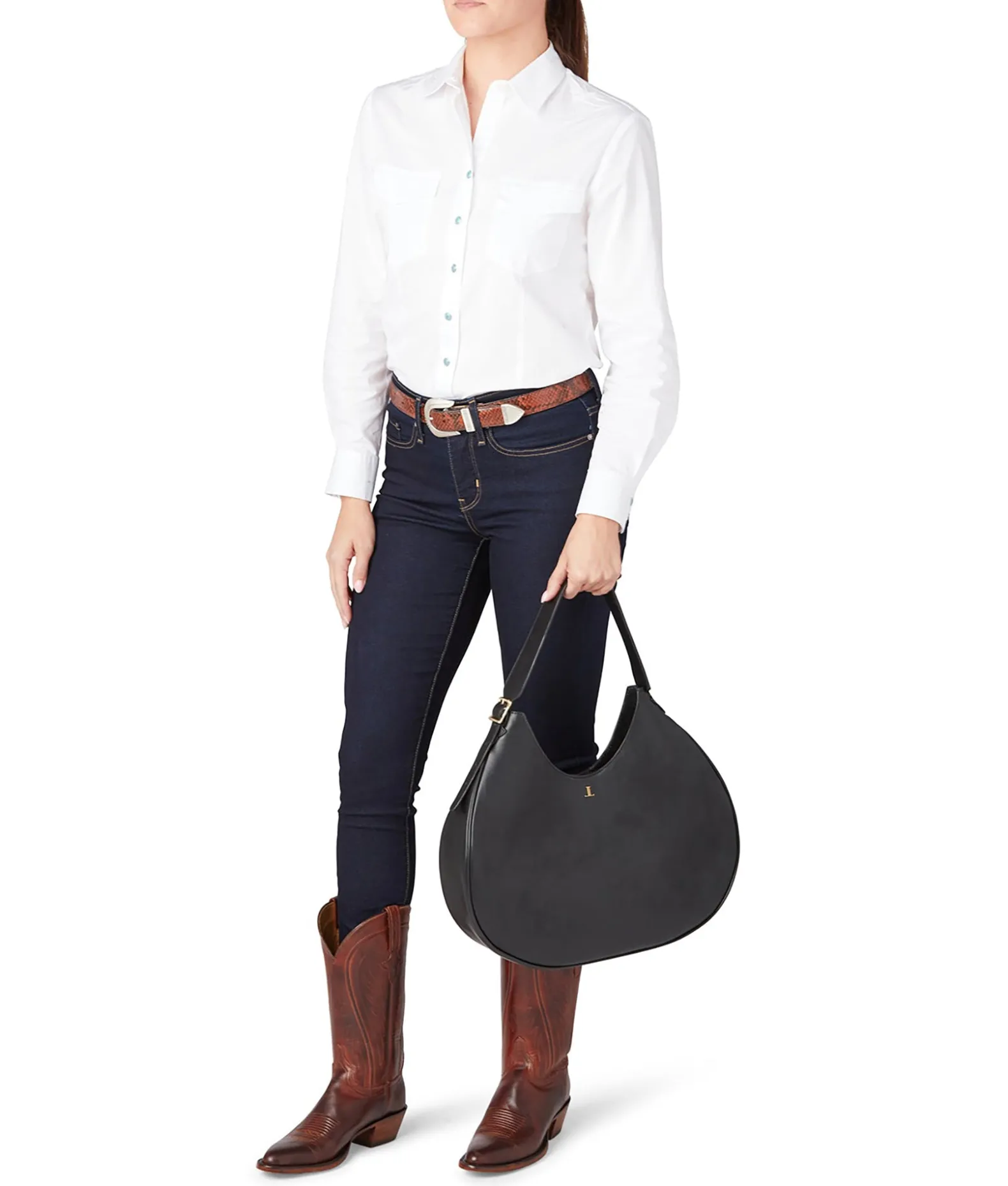 Women Lucchese Handbags*Large Heidi Hobo Bag