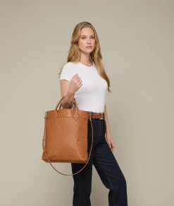 Women Lucchese Handbags*Large Lola Exotic Shopper