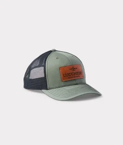 Women Lucchese Headwear|Headwear*Leather Patch Cap