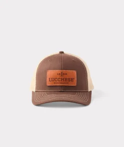 Women Lucchese Headwear|Headwear*Leather Patch Cap