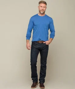 Lucchese Tops*Long Sleeve Bar Stitch Tee