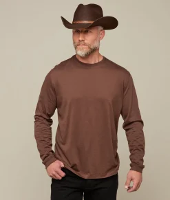 Lucchese Tops*Long Sleeve Pima Cotton Tee