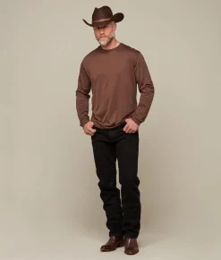 Lucchese Tops*Long Sleeve Pima Cotton Tee