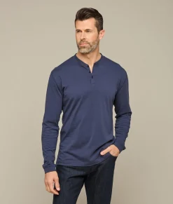 Lucchese Tops*Pima Cotton Henley