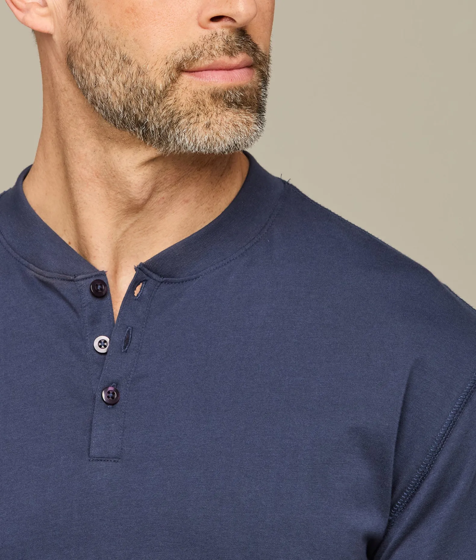 Lucchese Tops*Pima Cotton Henley