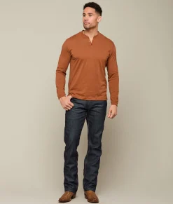 Lucchese Tops*Pima Cotton Henley