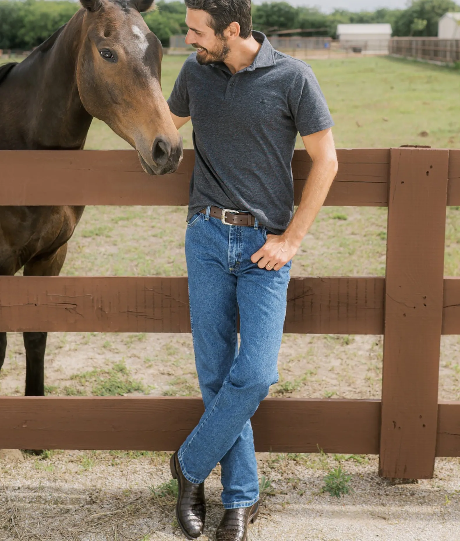 Lucchese Tops*Pima Cotton Polo