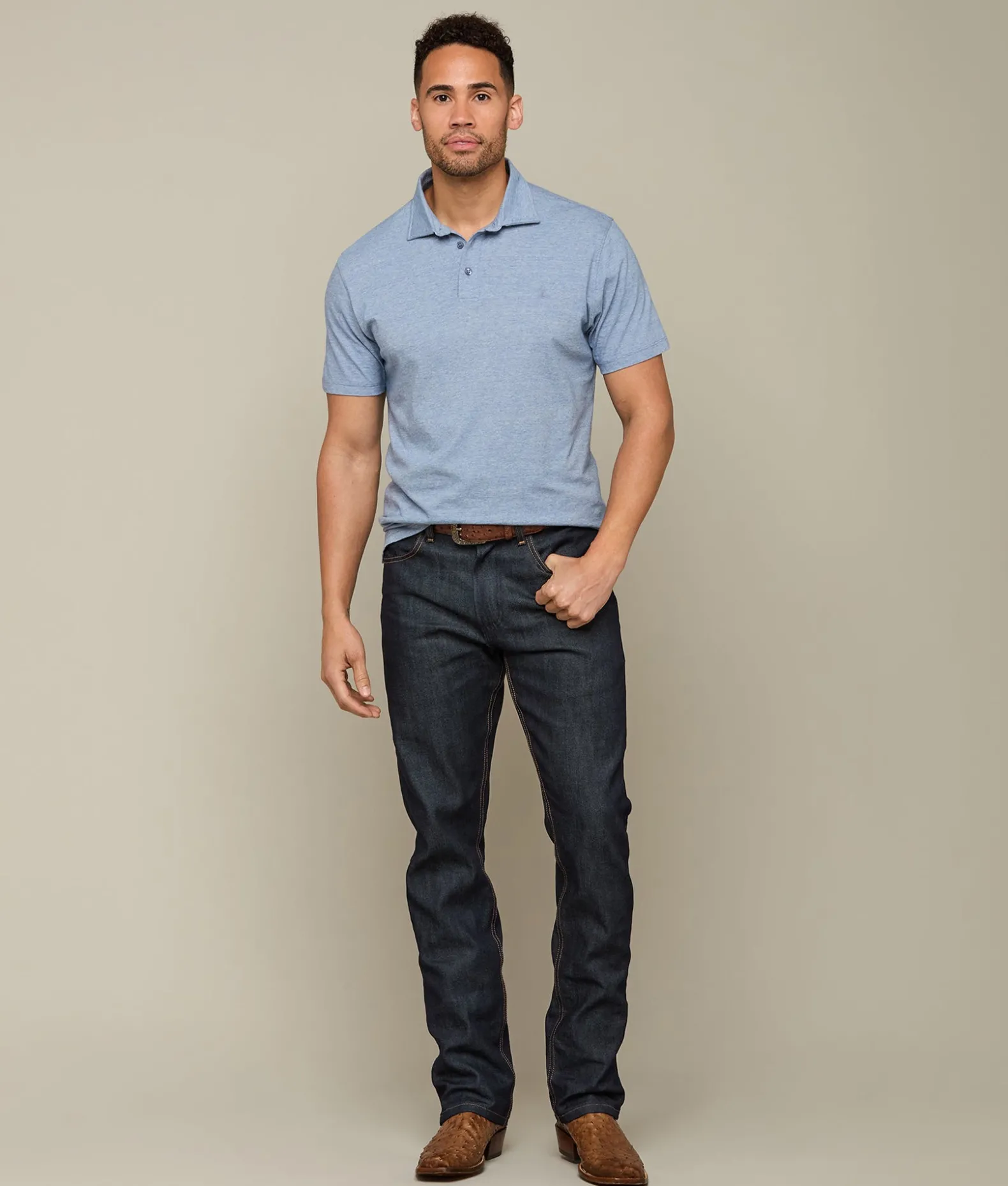 Lucchese Tops*Pima Cotton Polo