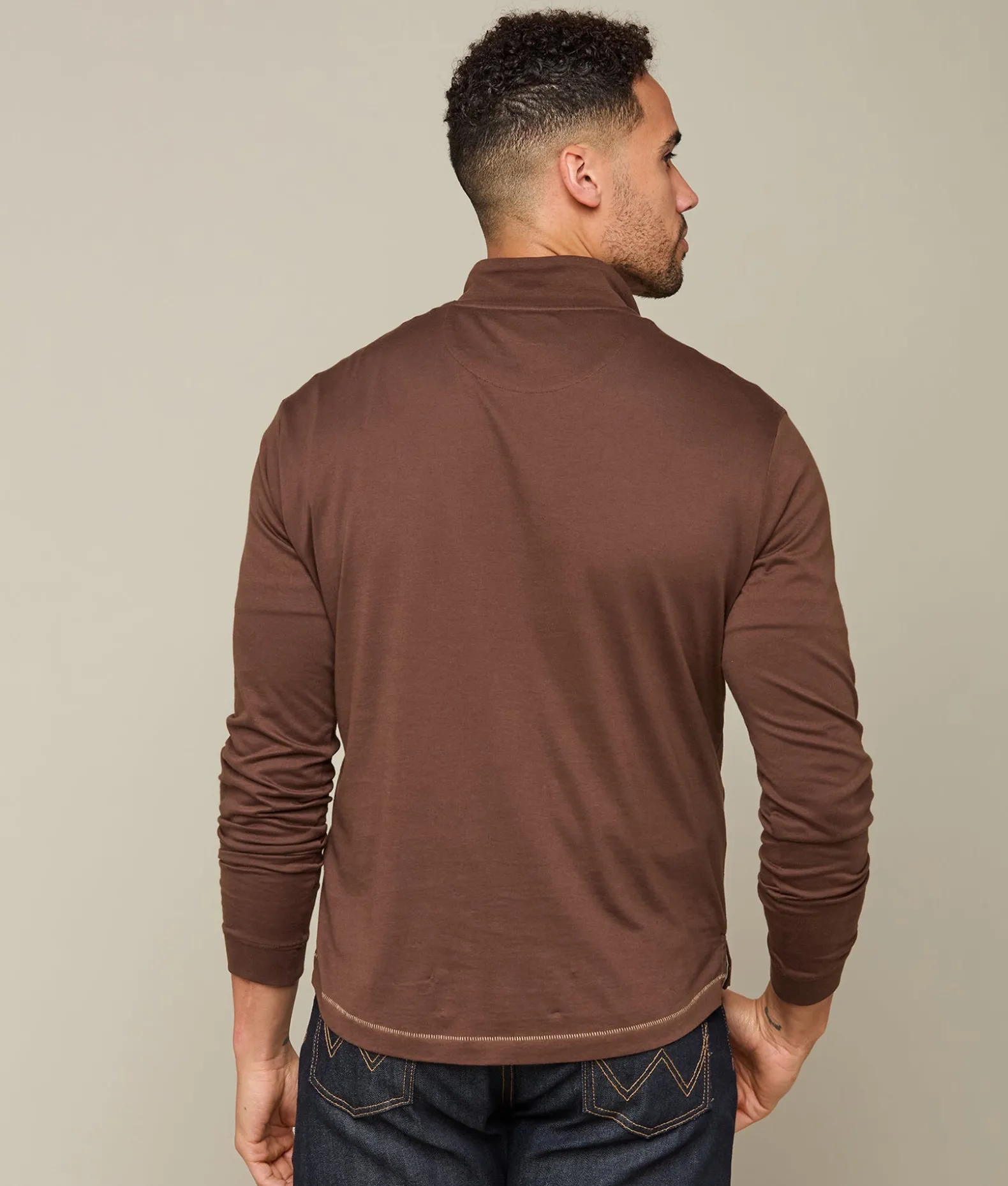 Lucchese Outerwear*Pima Cotton Quarter Zip