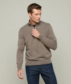 Lucchese Outerwear*Men's Cashmere Quarter Zip
