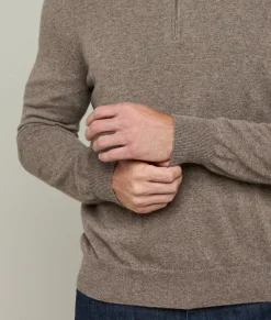 Lucchese Outerwear*Men's Cashmere Quarter Zip