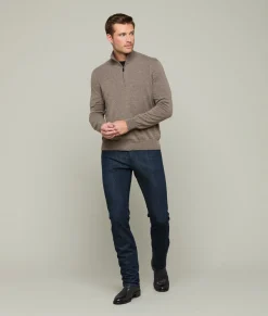 Lucchese Outerwear*Men's Cashmere Quarter Zip