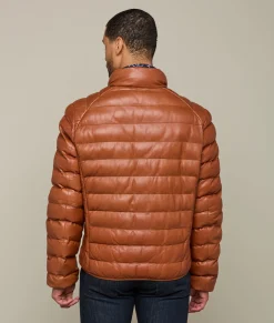 Lucchese Outerwear*Men's Leather Puffer Jacket