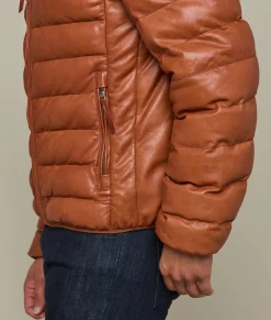 Lucchese Outerwear*Men's Leather Puffer Jacket