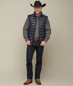 Lucchese Outerwear*Men's Leather Puffer Vest