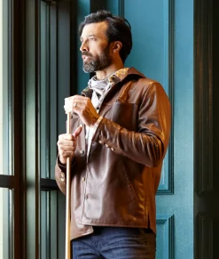 Lucchese Outerwear*Perforated Lightweight Lambskin Jacket