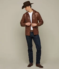 Lucchese Outerwear*Perforated Lightweight Lambskin Jacket