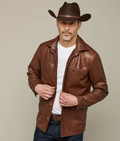 Lucchese Outerwear*Perforated Lightweight Lambskin Jacket