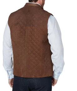 Lucchese Outerwear*Quilted Suede Vest