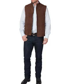 Lucchese Outerwear*Quilted Suede Vest