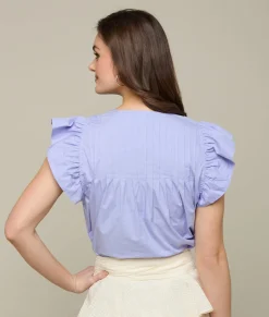 Women Lucchese Tops*Quinn Ruffle Sleeve Top