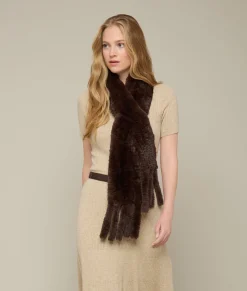 Women Lucchese Scarves*Rabbit Fur Scarf