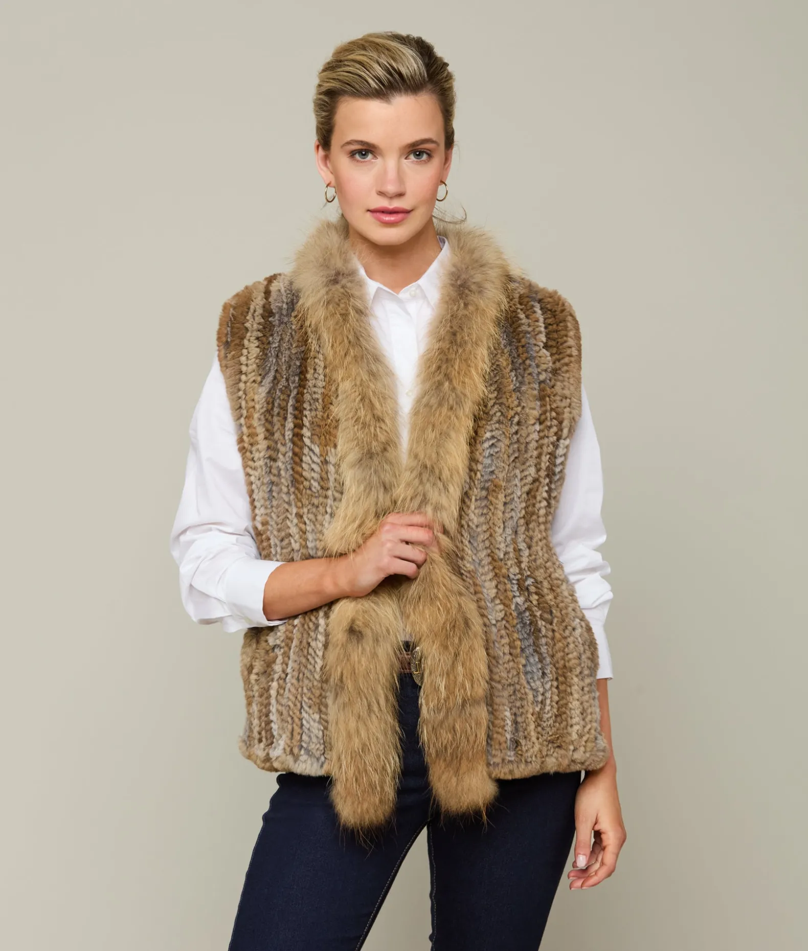 Women Lucchese Furs|Outerwear*Rabbit Fur Vest
