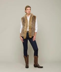 Women Lucchese Furs|Outerwear*Rabbit Fur Vest