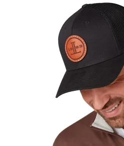 Women Lucchese Headwear|Headwear*Round Leather Patch Cap