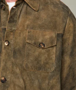 Lucchese Outerwear*Rugged Suede Shacket