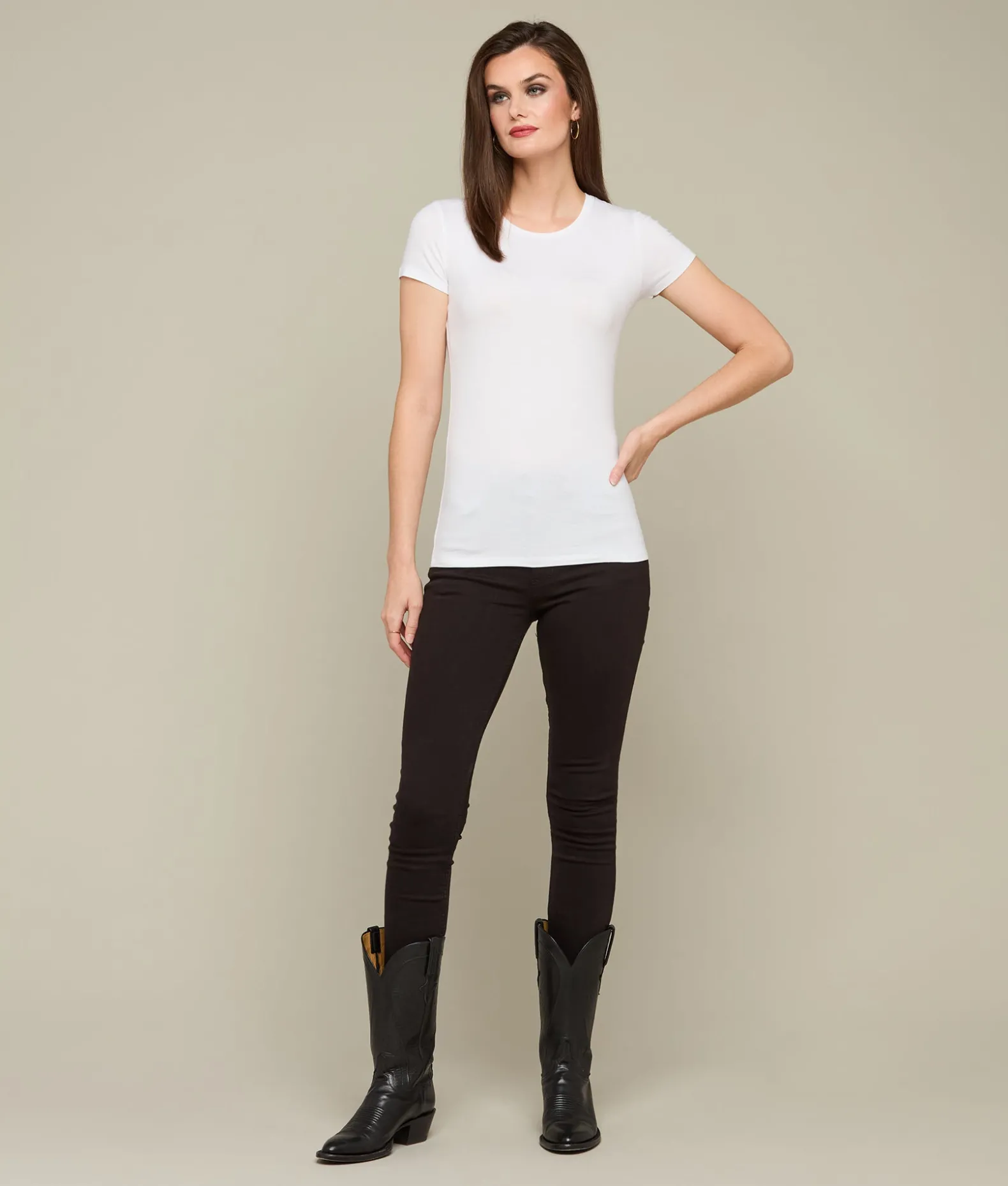 Women Lucchese Tops*Short Sleeve Soft Touch Tee