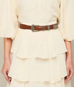 Women Lucchese Belts*Smooth Ranch Hand Tapered
