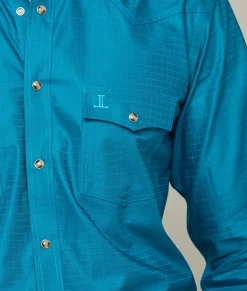 Lucchese Tops*Square Dobby Shirt