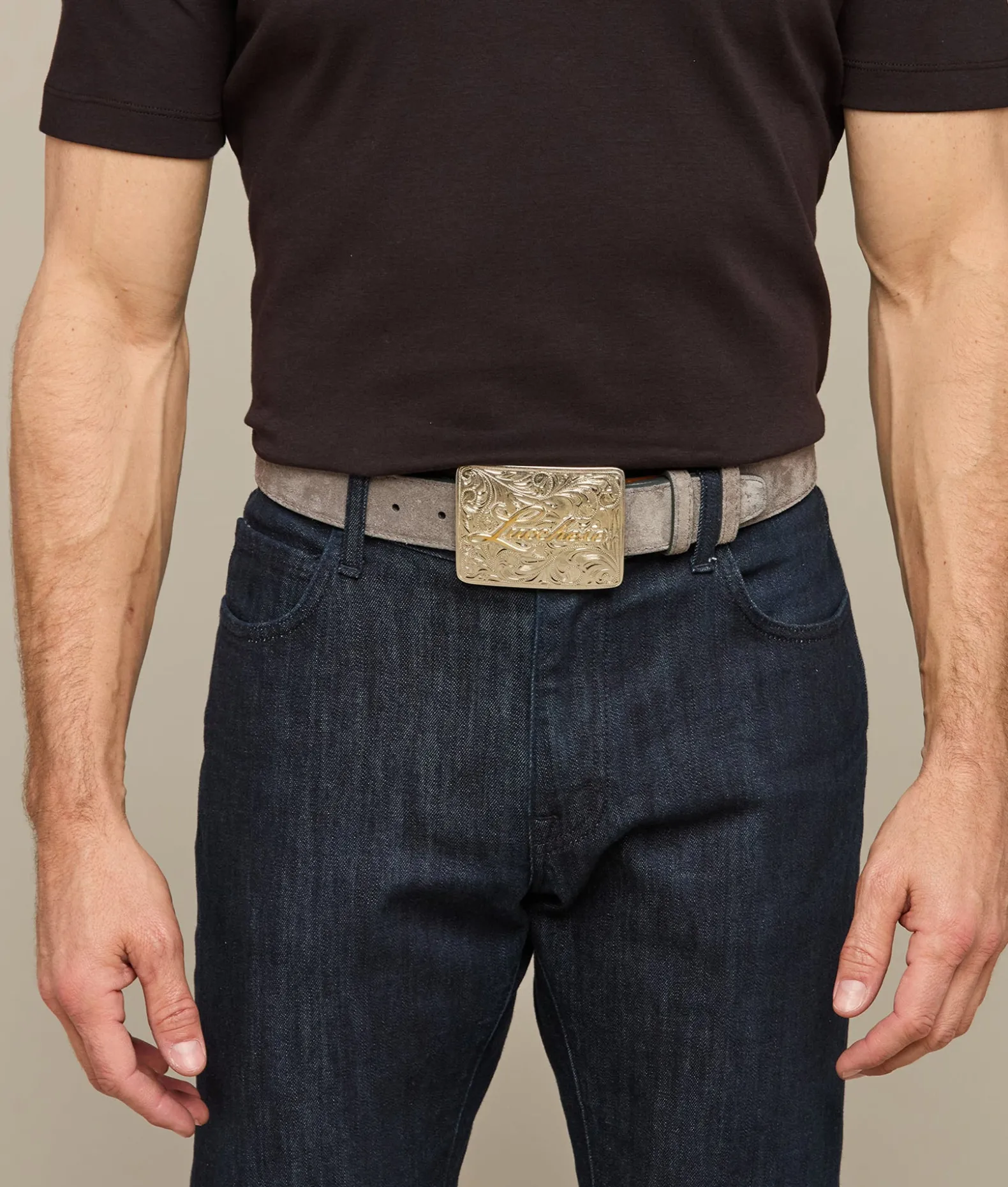 Lucchese Belts & Belt Accessories*Suede Memento Belt