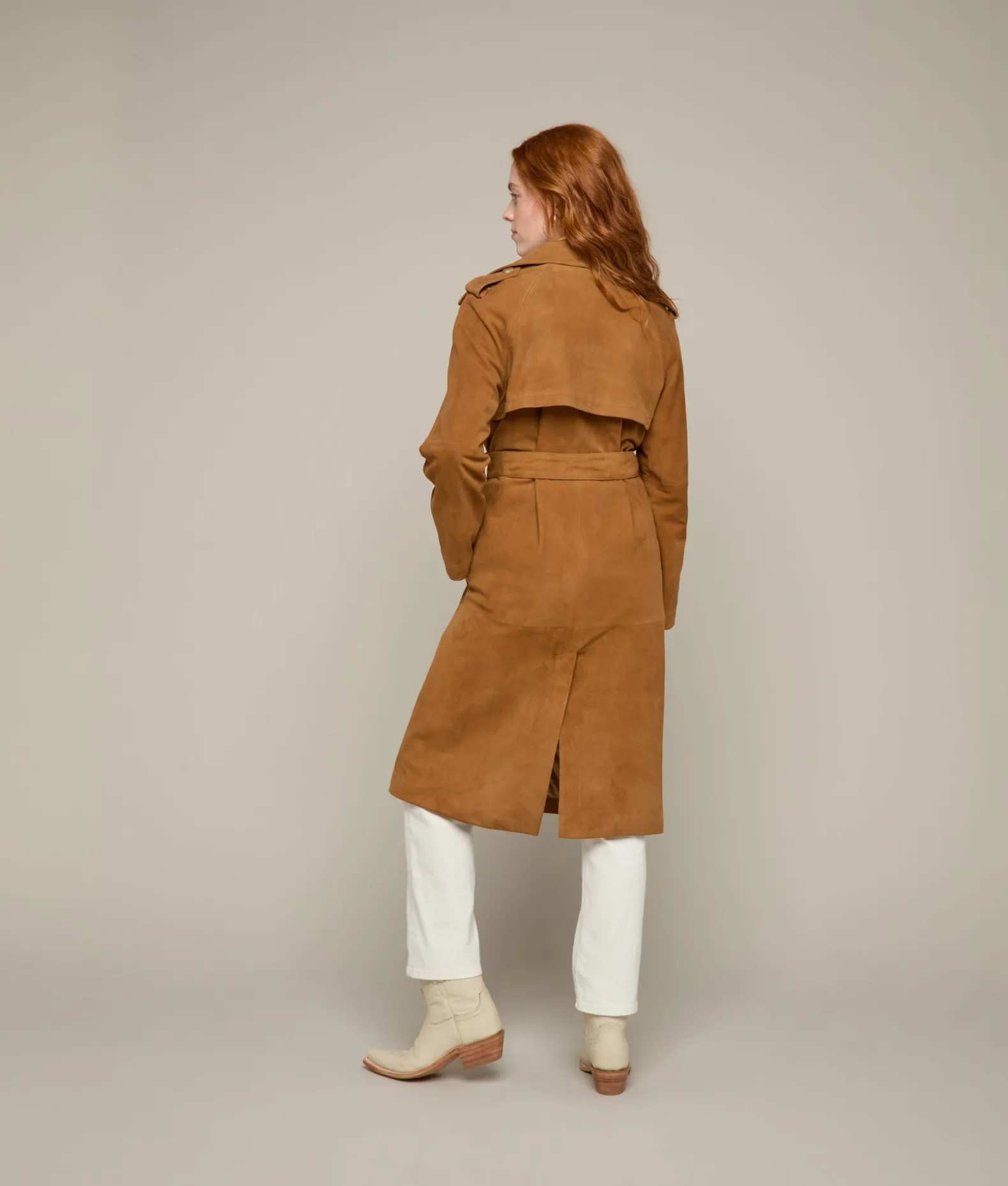 Women Lucchese Outerwear*Suellen Suede Trench Coat