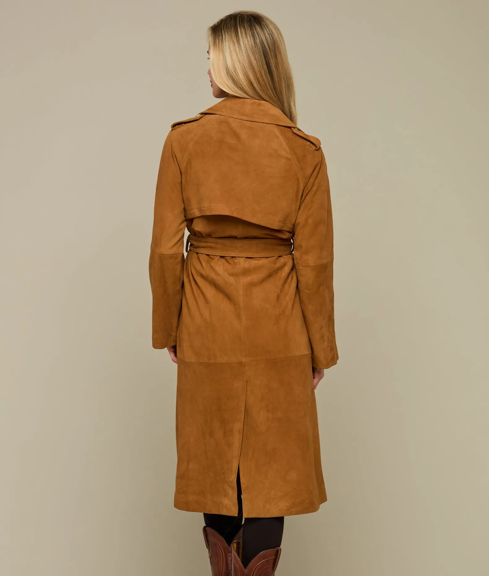 Women Lucchese Outerwear*Suellen Suede Trench Coat
