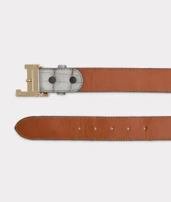Women Lucchese Belts*Women's Exotic Mirrored L Belt