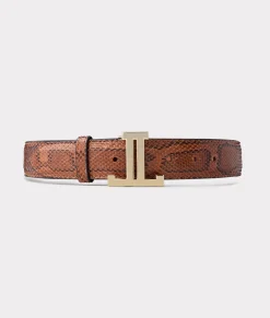 Women Lucchese Belts*Women's Exotic Mirrored L Belt