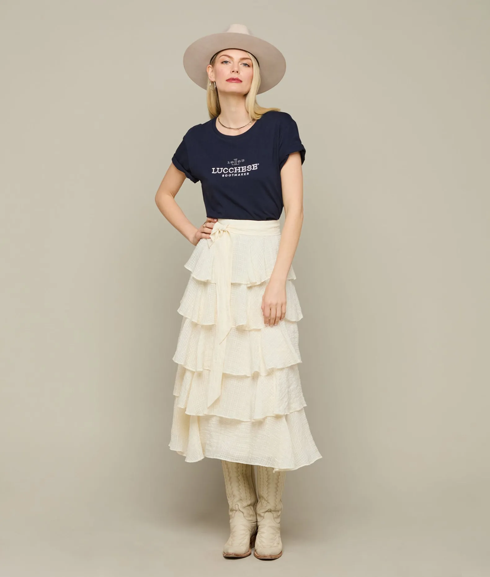 Women Lucchese Tops*Women's Classic Embroidered Tee